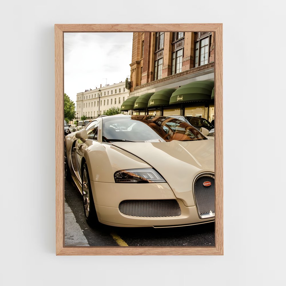 Poster Veyron en Ville – affiche Bugatti (vue 4)